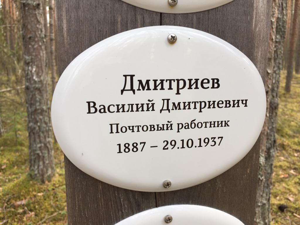 Памятная табличка В. Д. Дмитриеву. Фото 2018