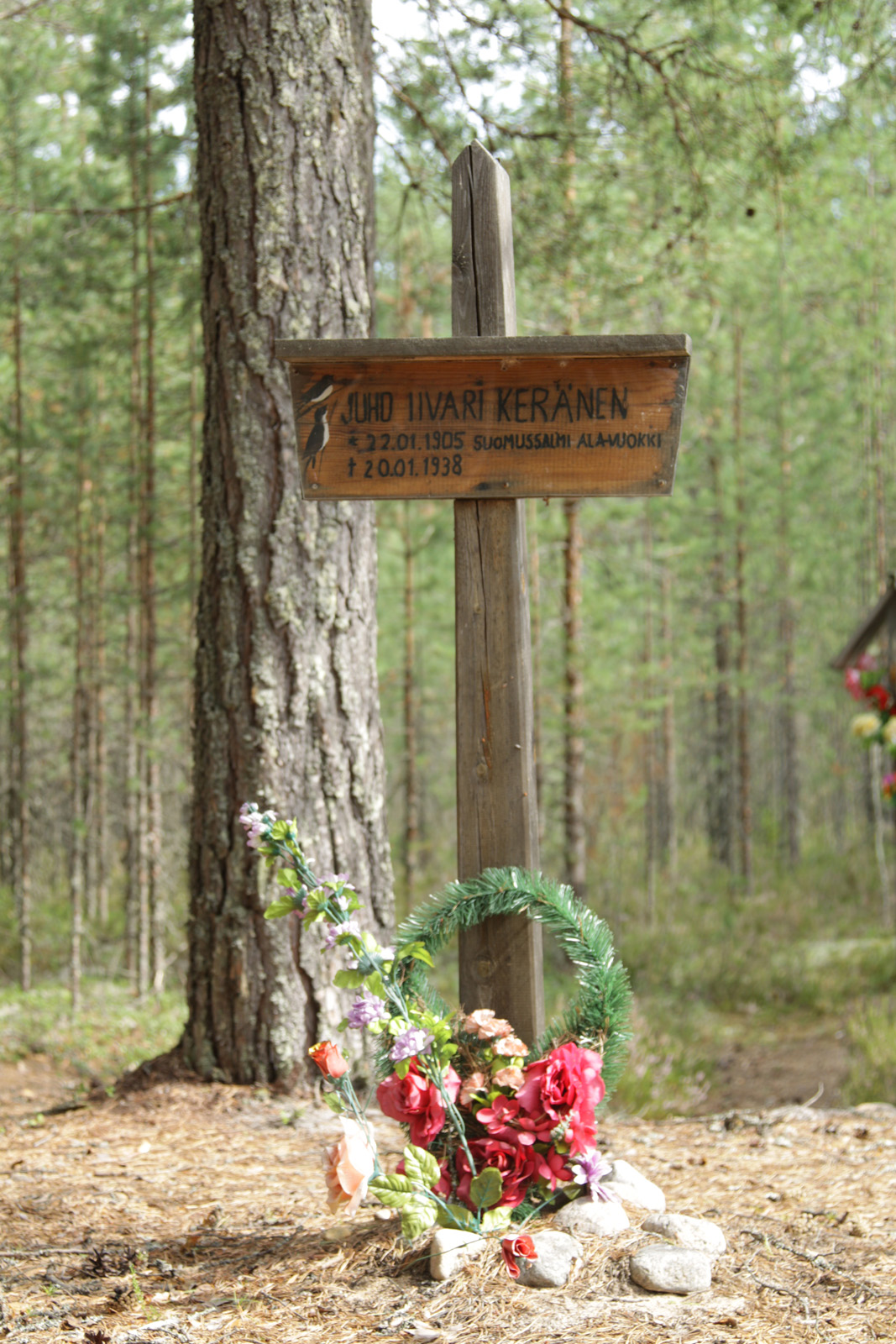 Памятный знак Juho Iivari Keränen. Фото 04.08.2011.